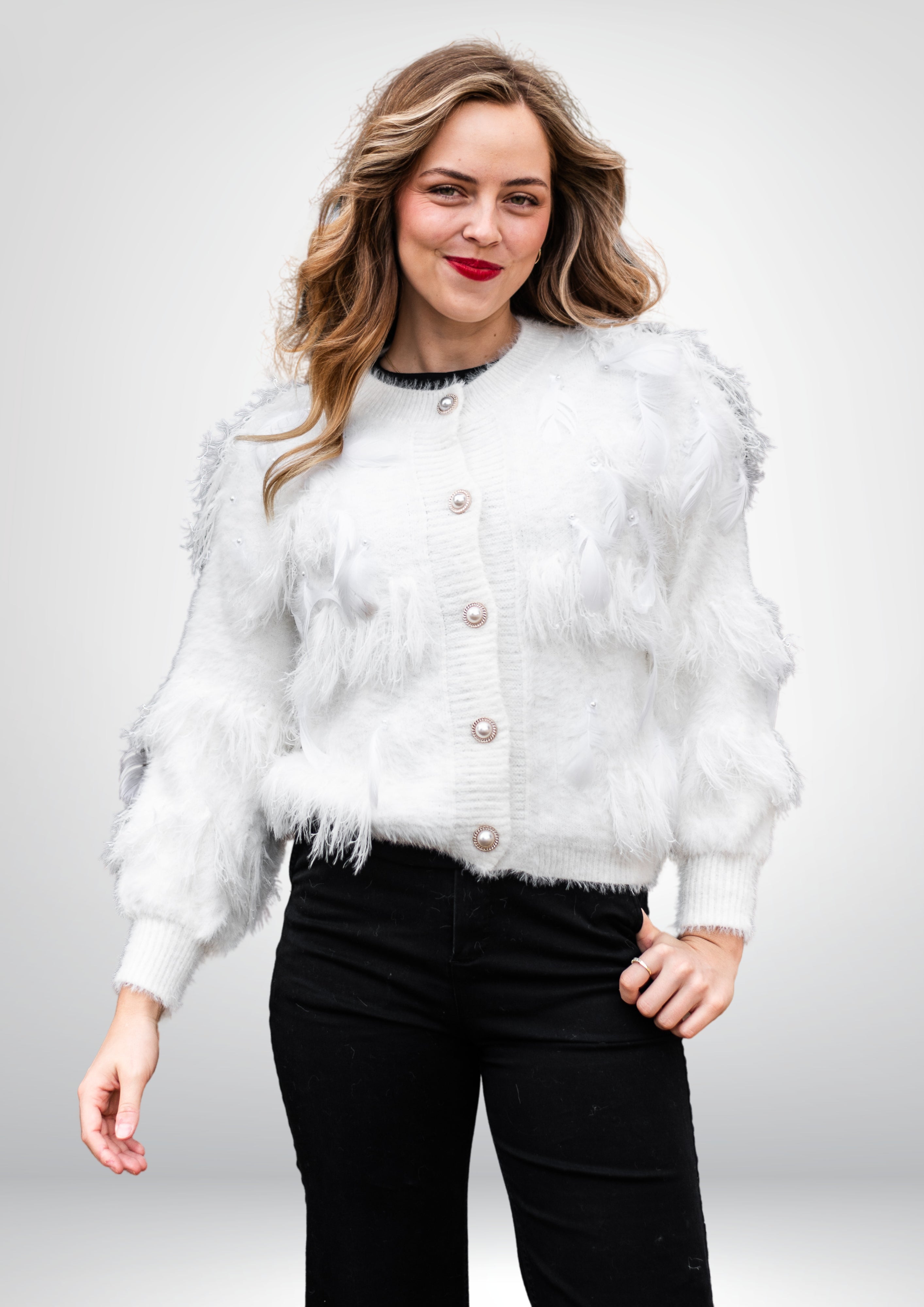 Roxanne Soft Cardi Snow