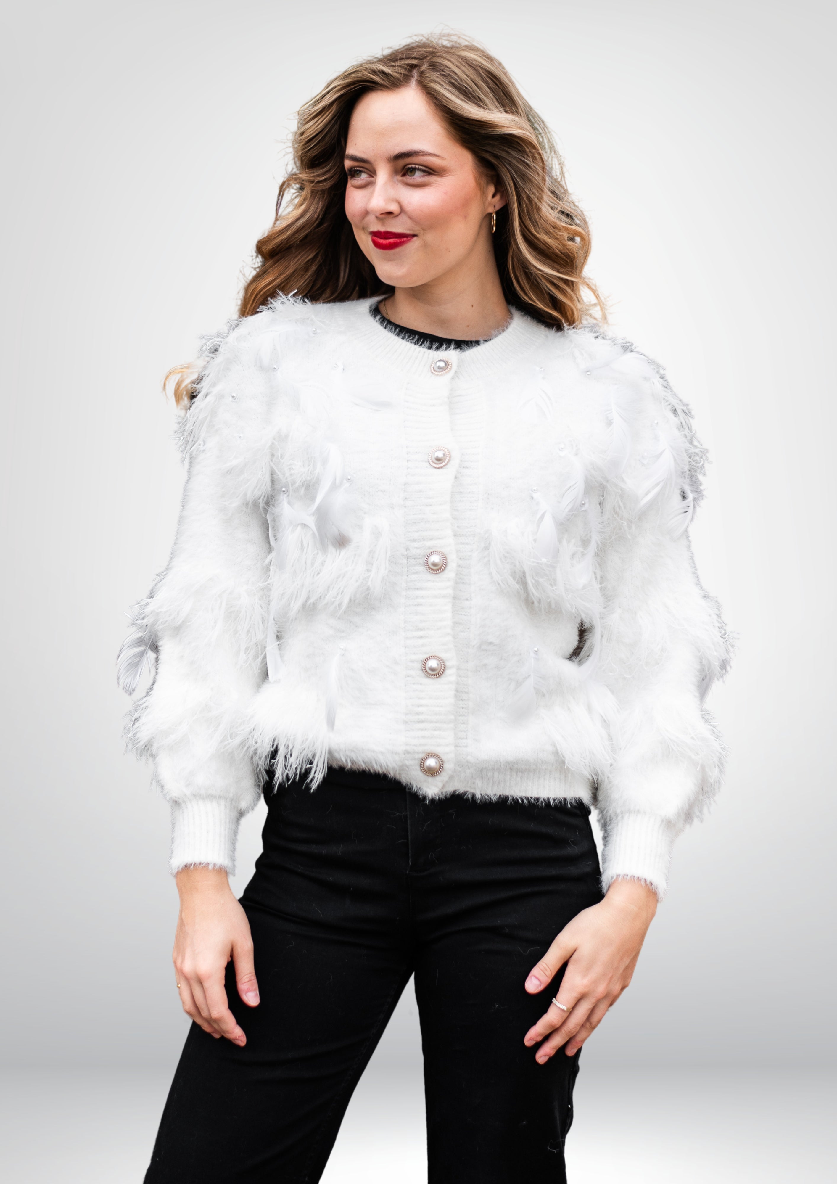Roxanne Soft Cardi Snow