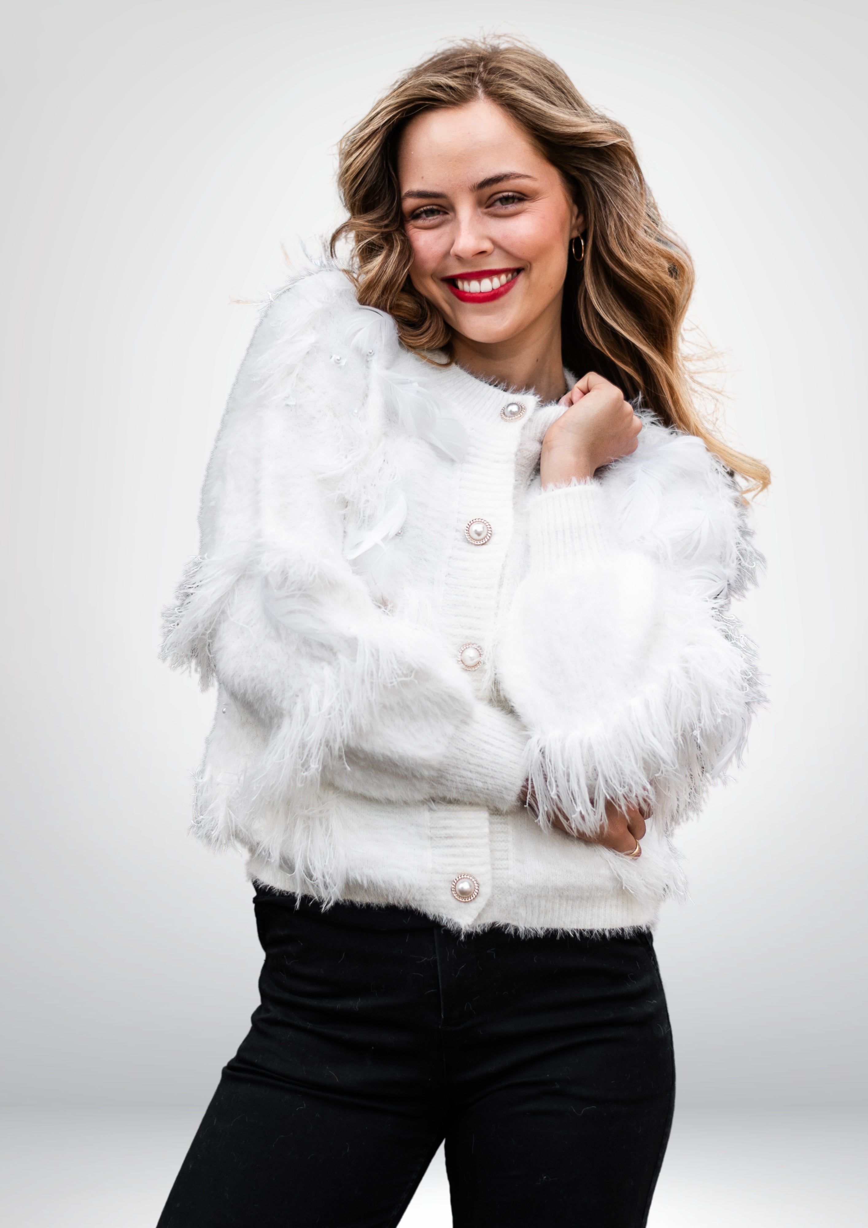 Roxanne Soft Cardi Snow