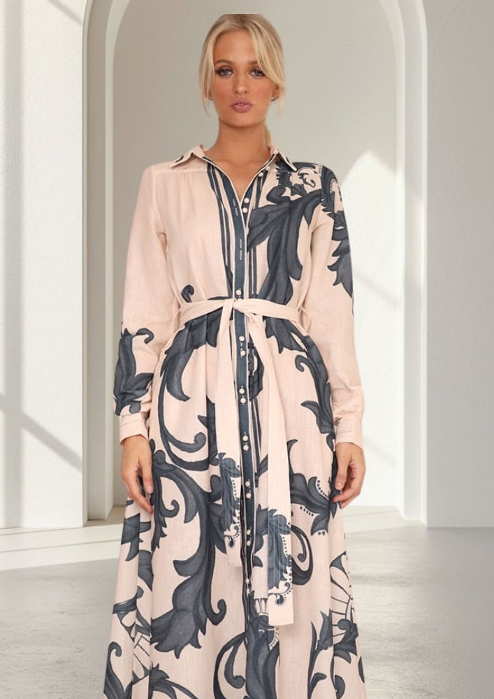 Melody Linen Dress | Beige