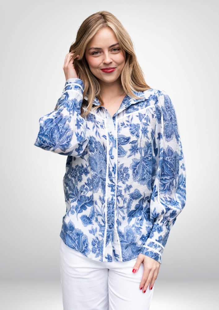 Camille Blouse | Blue