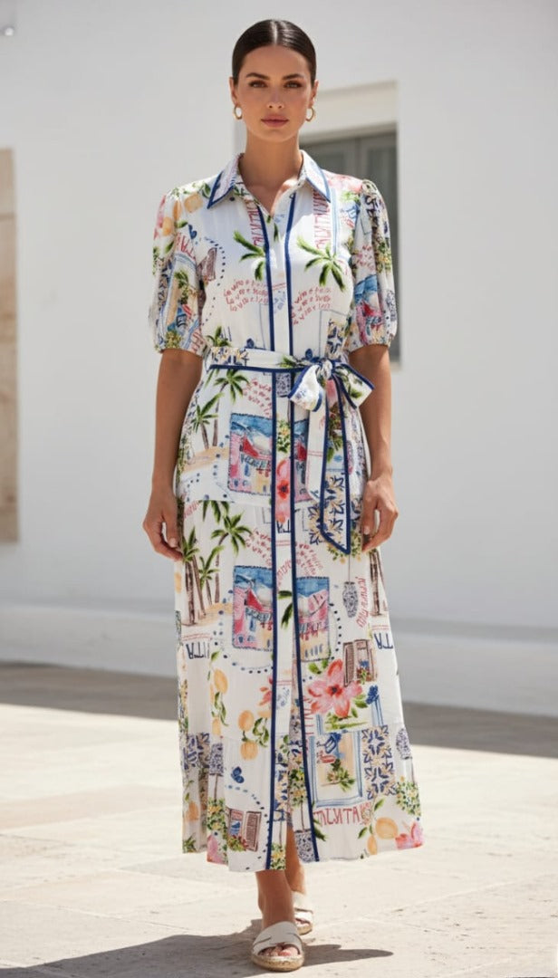 Bella Dress | Italy Print