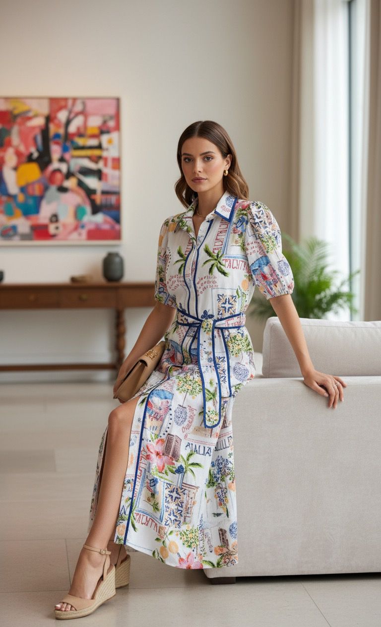 Bella Dress | Italy Print