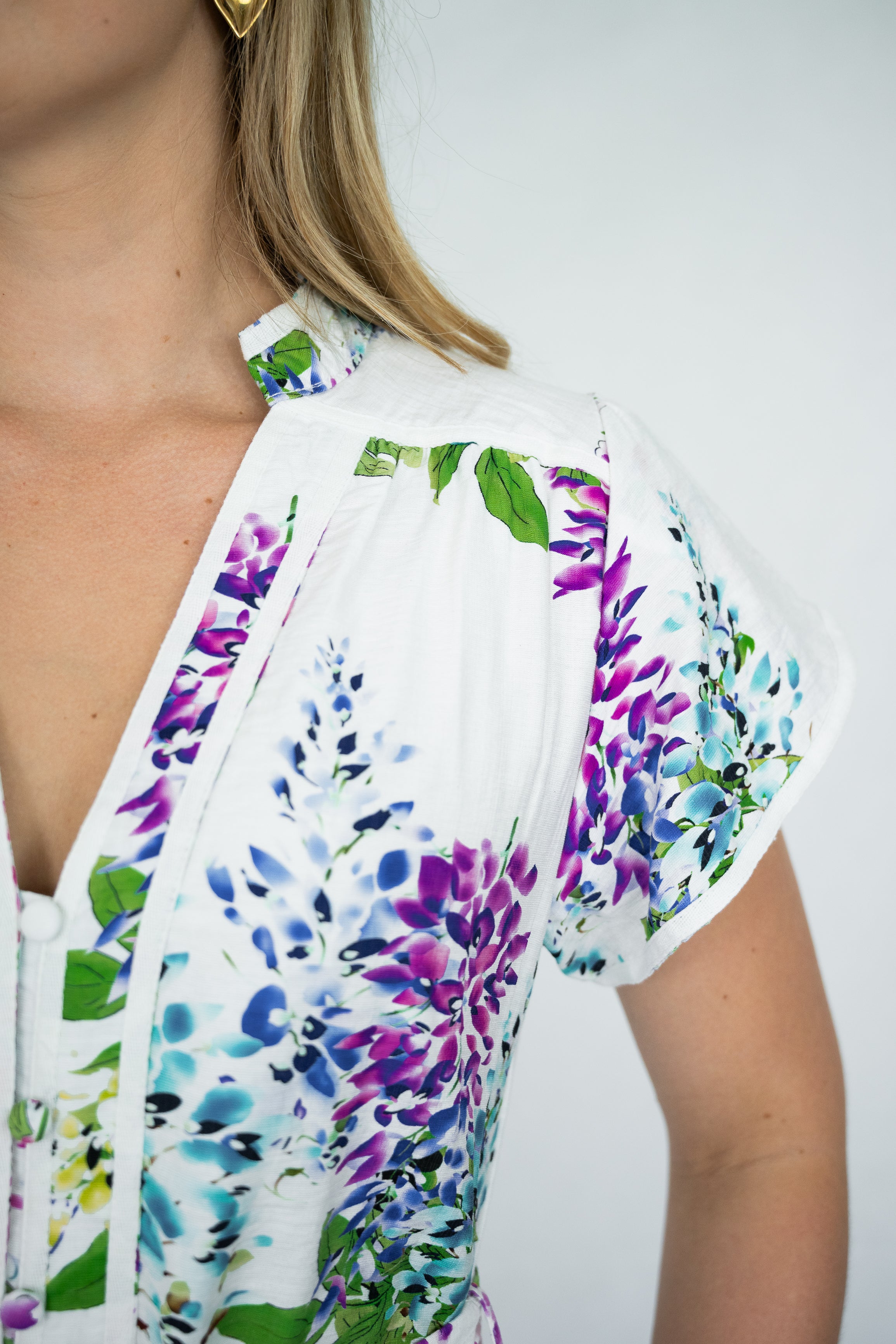 Elsa Dress | White Floral