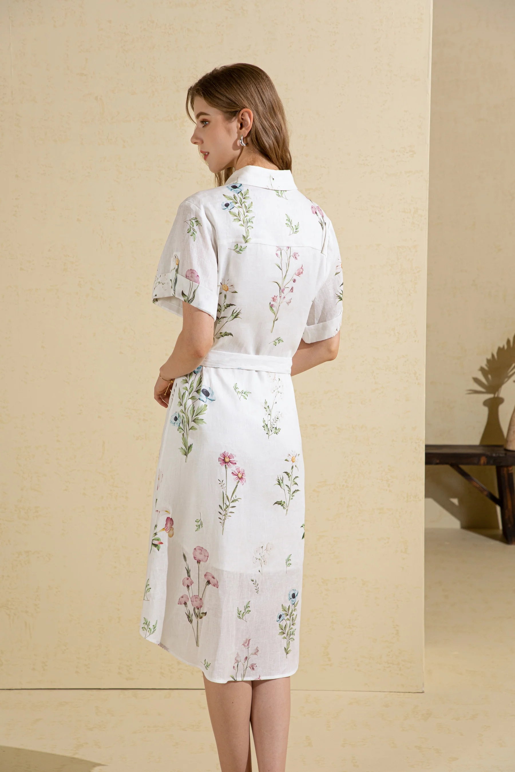 GDS Missika Printed Linen Long Dress | Print