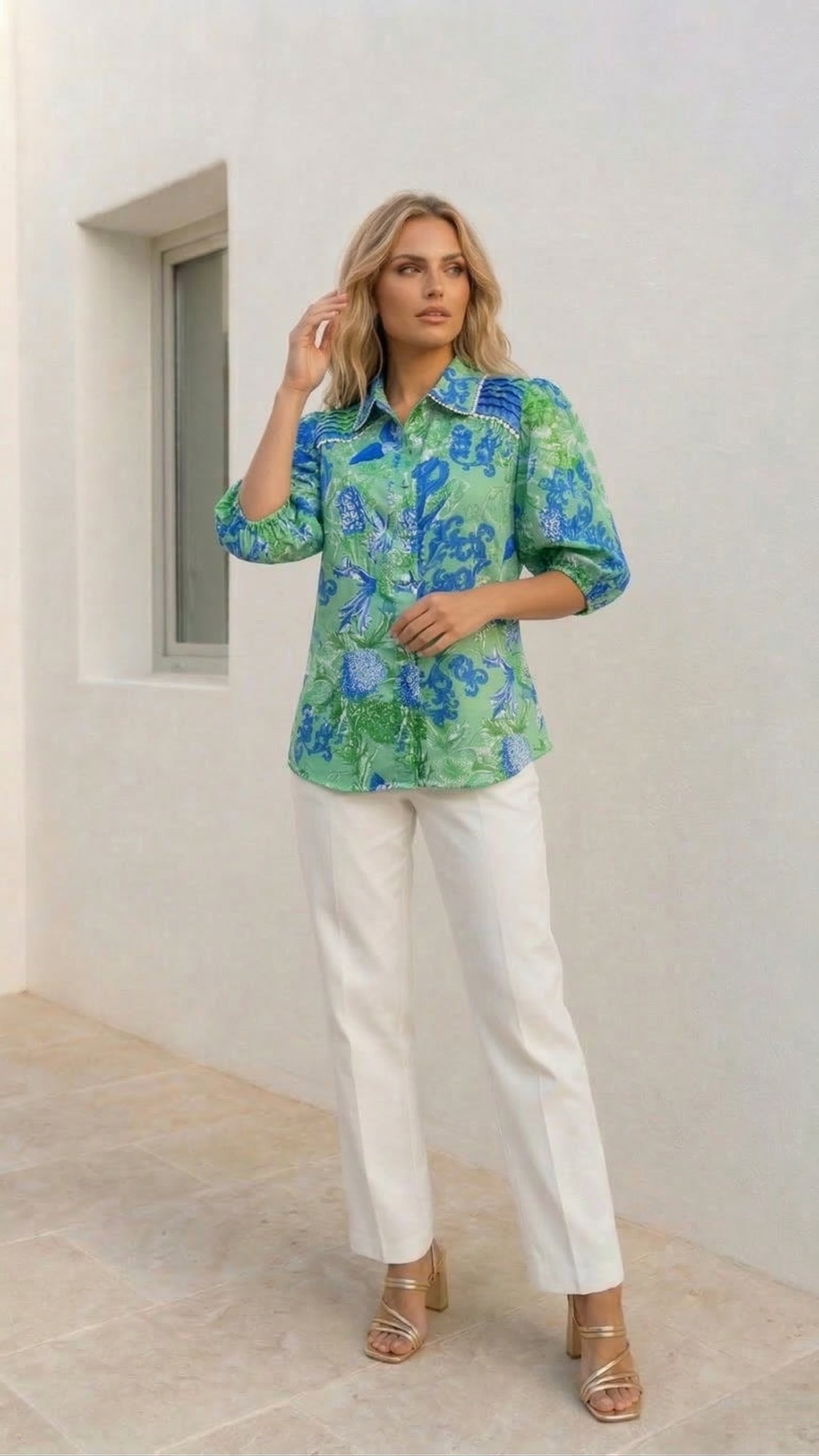 Valancia Shirt | Aqua