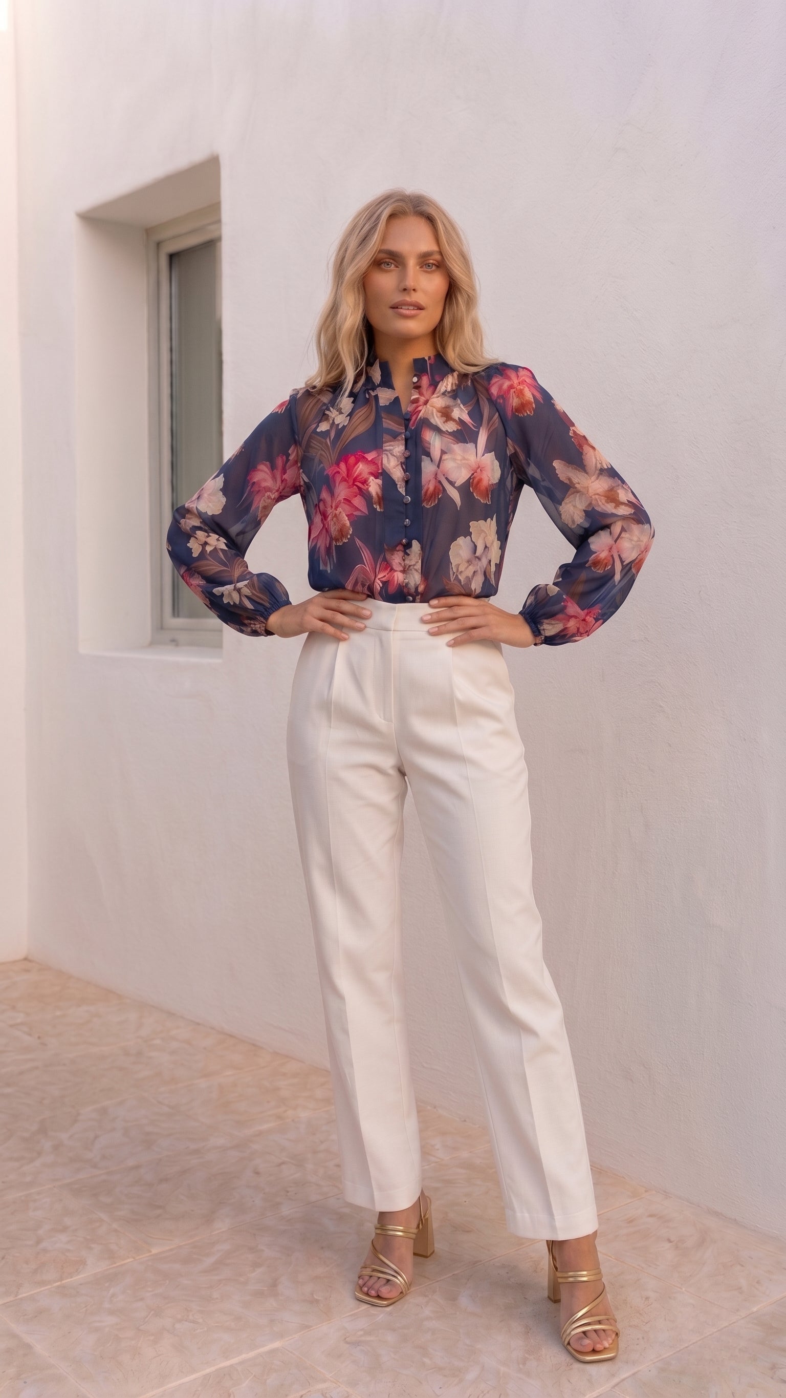 Lily Blouse | Navy