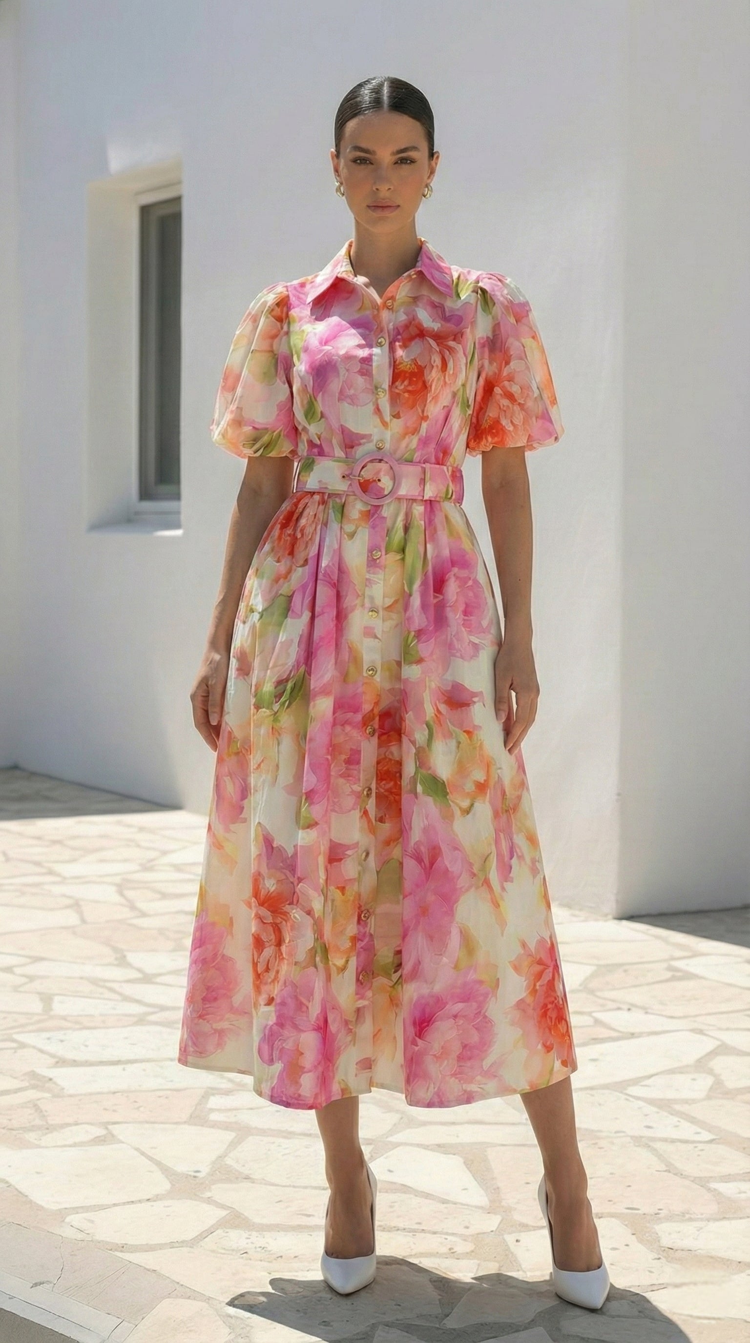 Charlotte Dress | Pink Floral