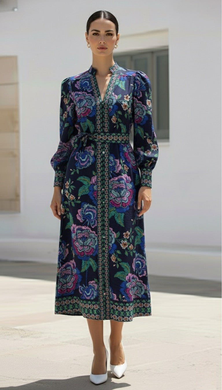 Liberty Dress | Navy Floral