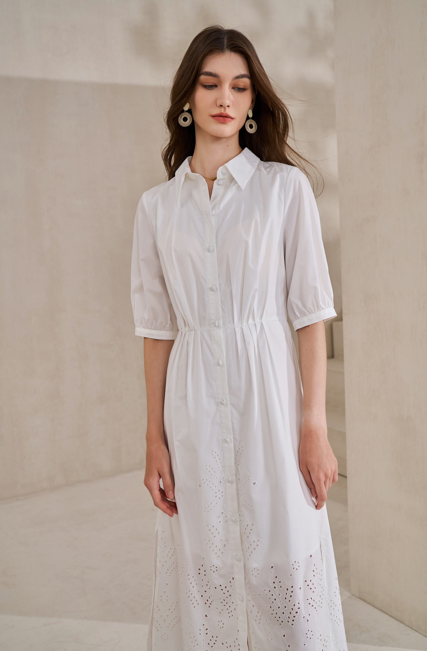 GDS Raven Tencel Long Dress | White DRESSES 10 12 14 16 8 GDS L M S WHITE XL XS