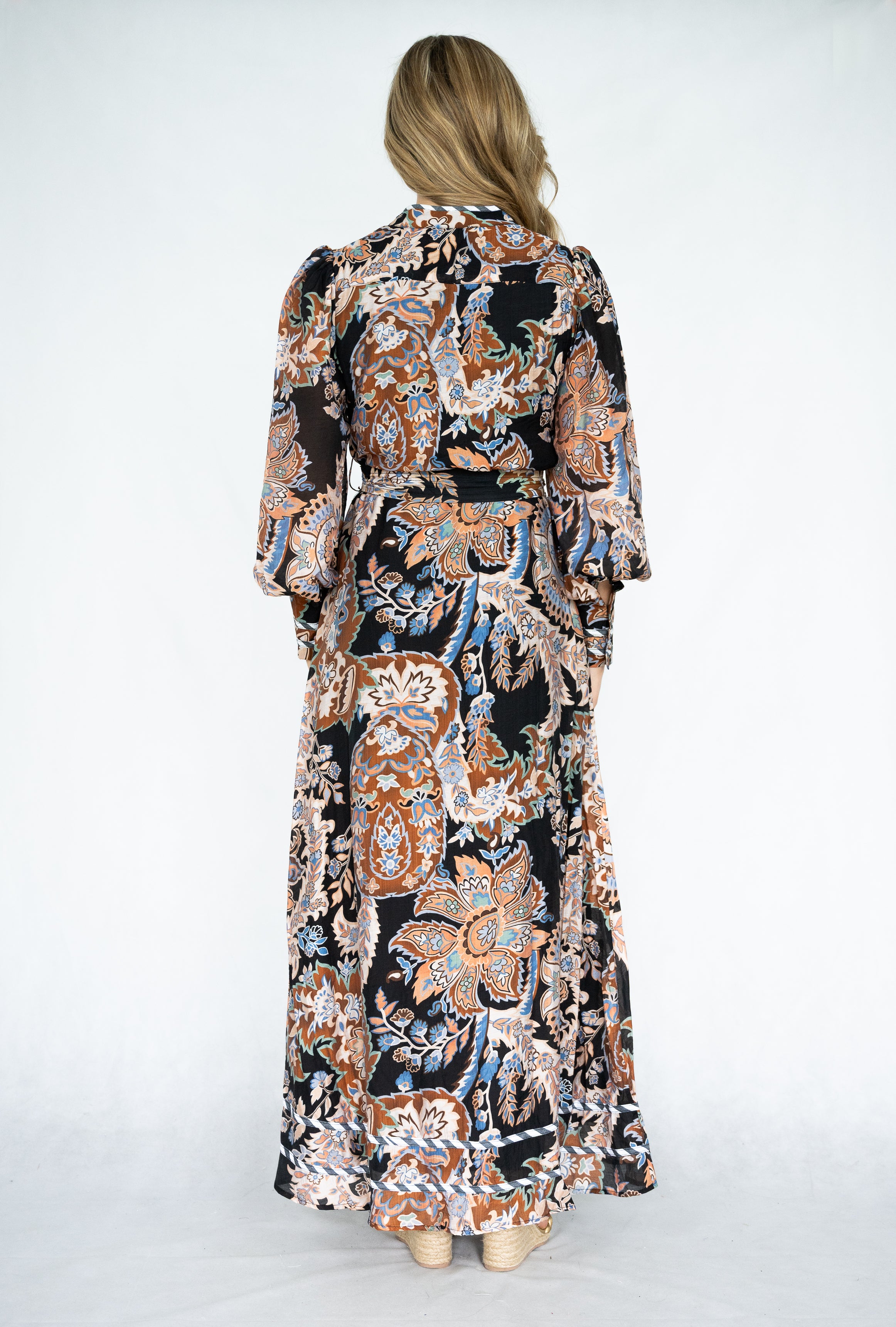 Marbel Long Dress | Brown