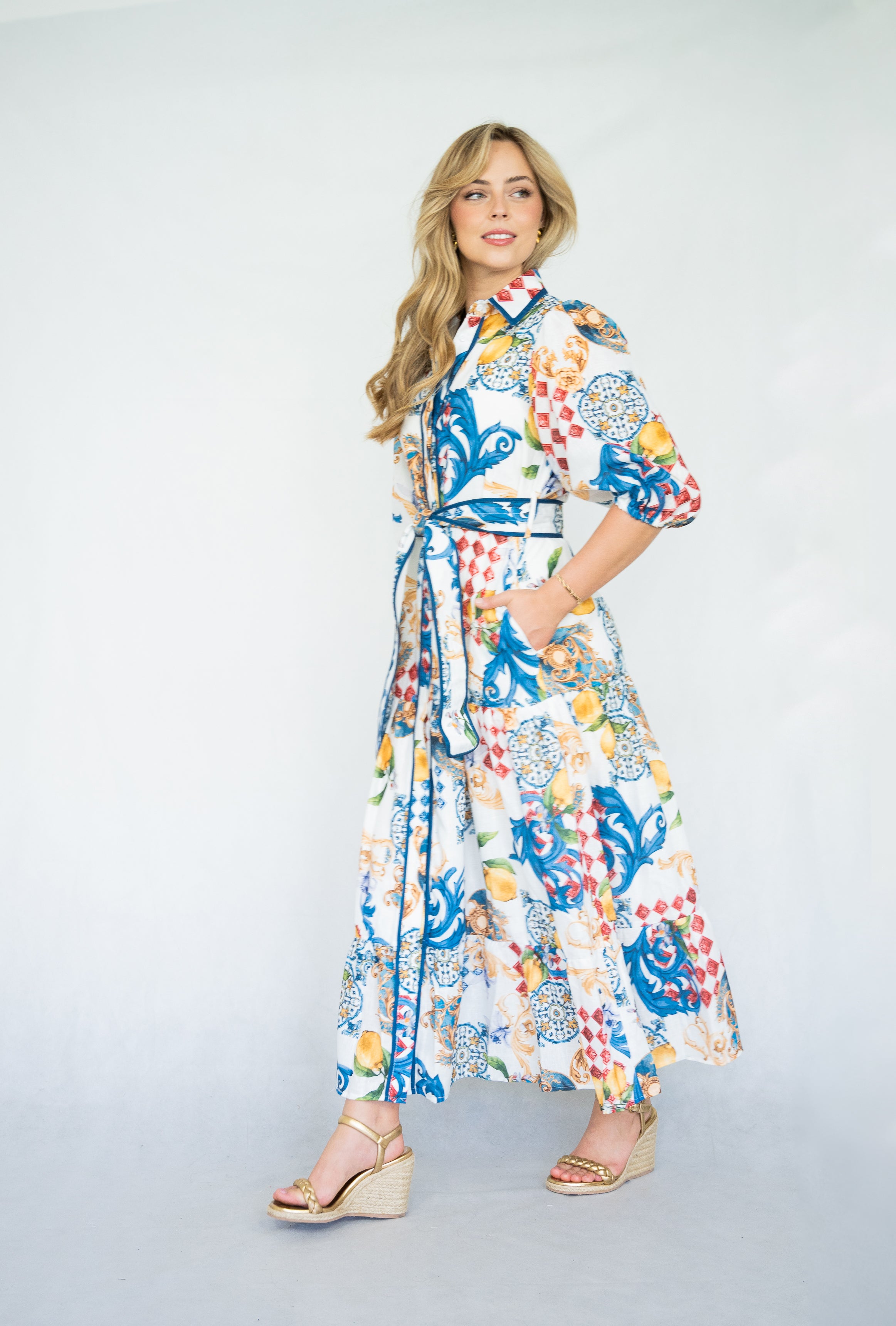 Valentina Long Dress | Multi