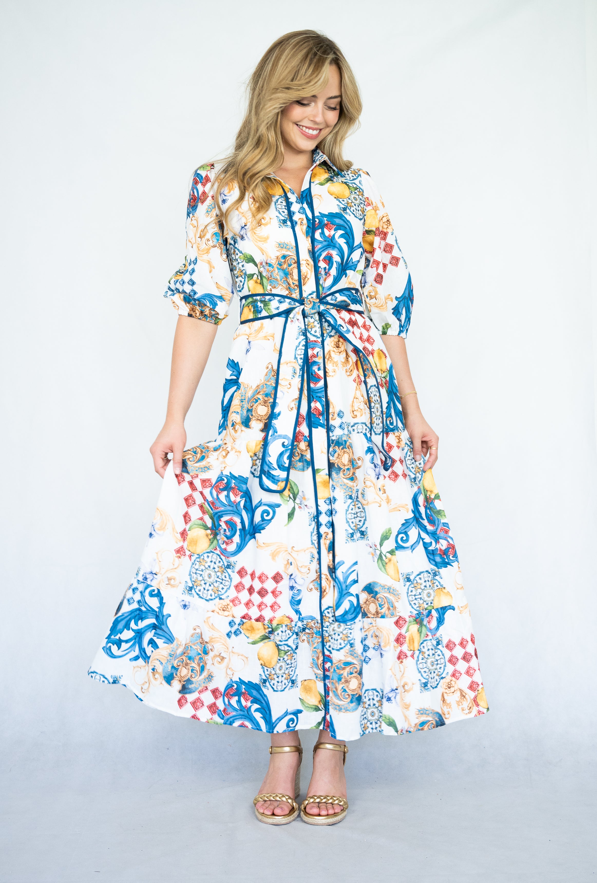 Valentina Long Dress | Multi