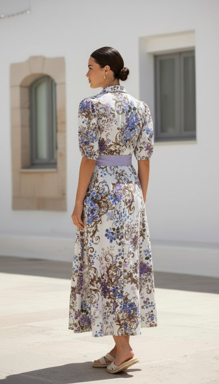 Erin Dress | White Floral