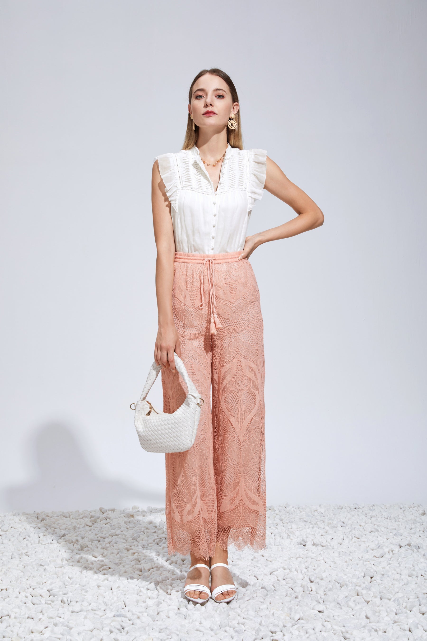 GDS Rochelle Linen Blouse | White Catch ESS22 GDS L M S WHITE XL XS