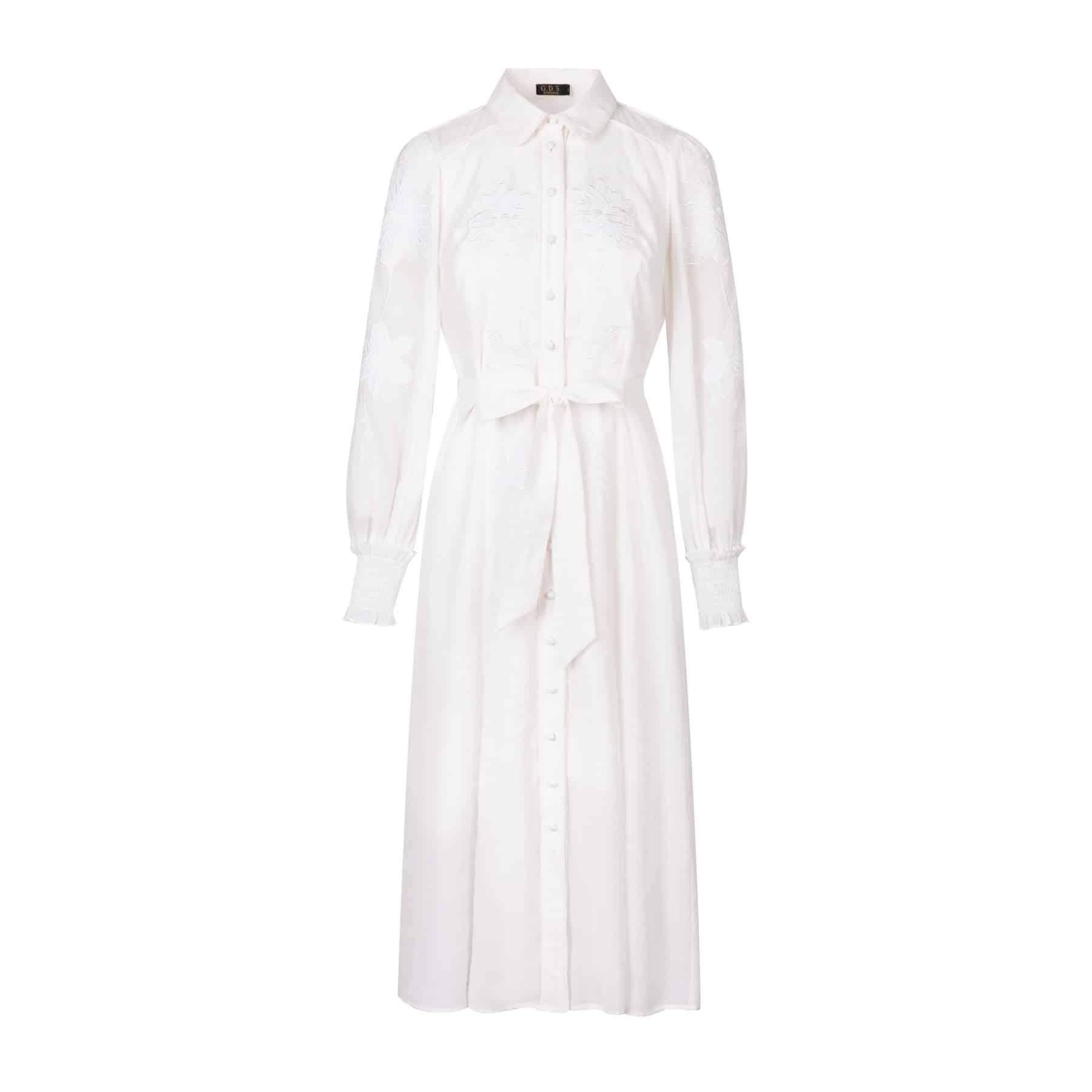 GDS Camille Dress | White DRESSES autumn-winter AW 23 BRUNCH Catch DRESSES GDS HOLIDAY L M RACES S SALE 40 % WHITE XL XS