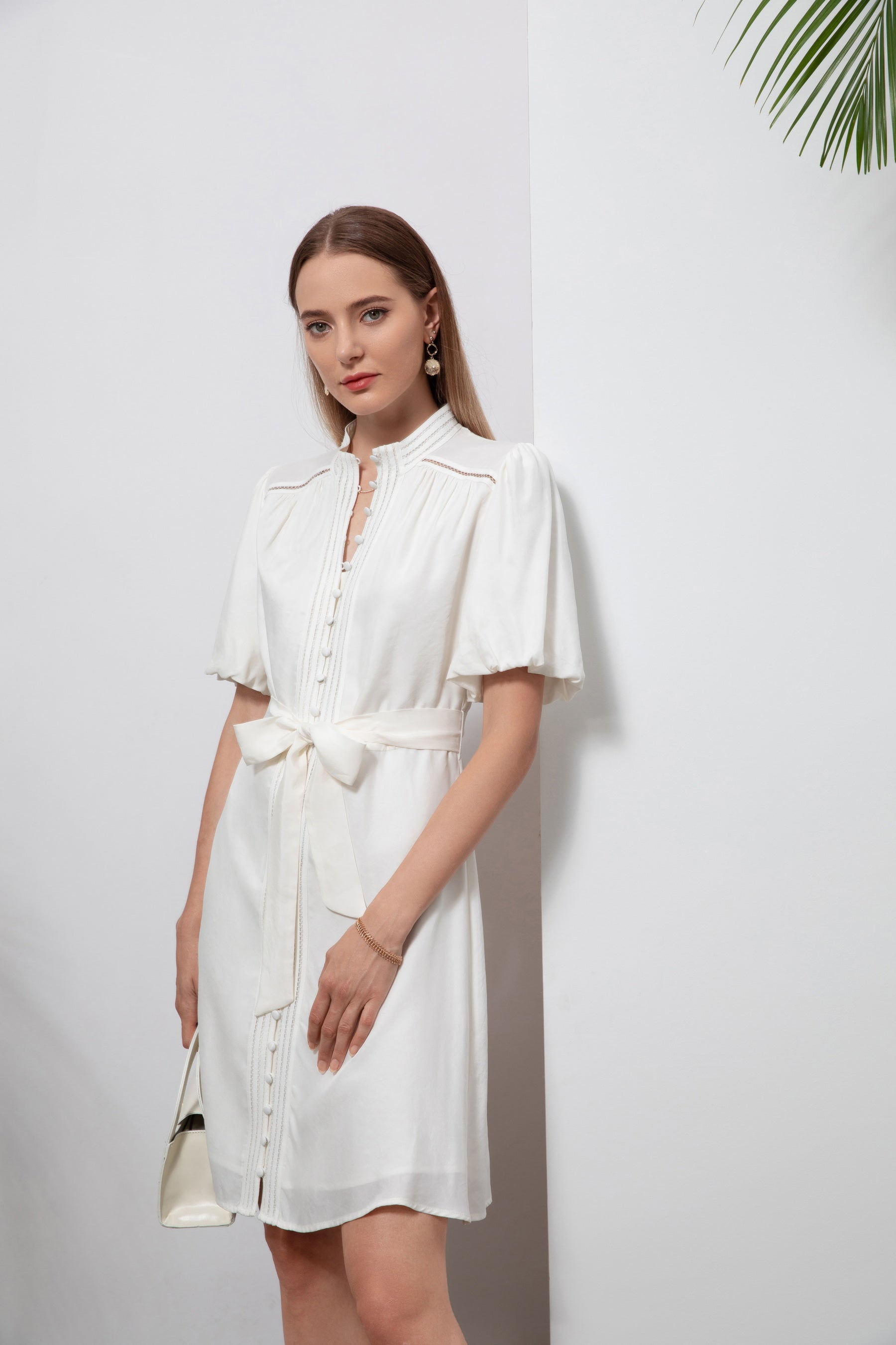 GDS Lucile Short Dress | White DRESSES BRUNCH CASUAL Catch GDS HOLIDAY L M S SALE shorts SPRING-SUMMER WHITE XL XS