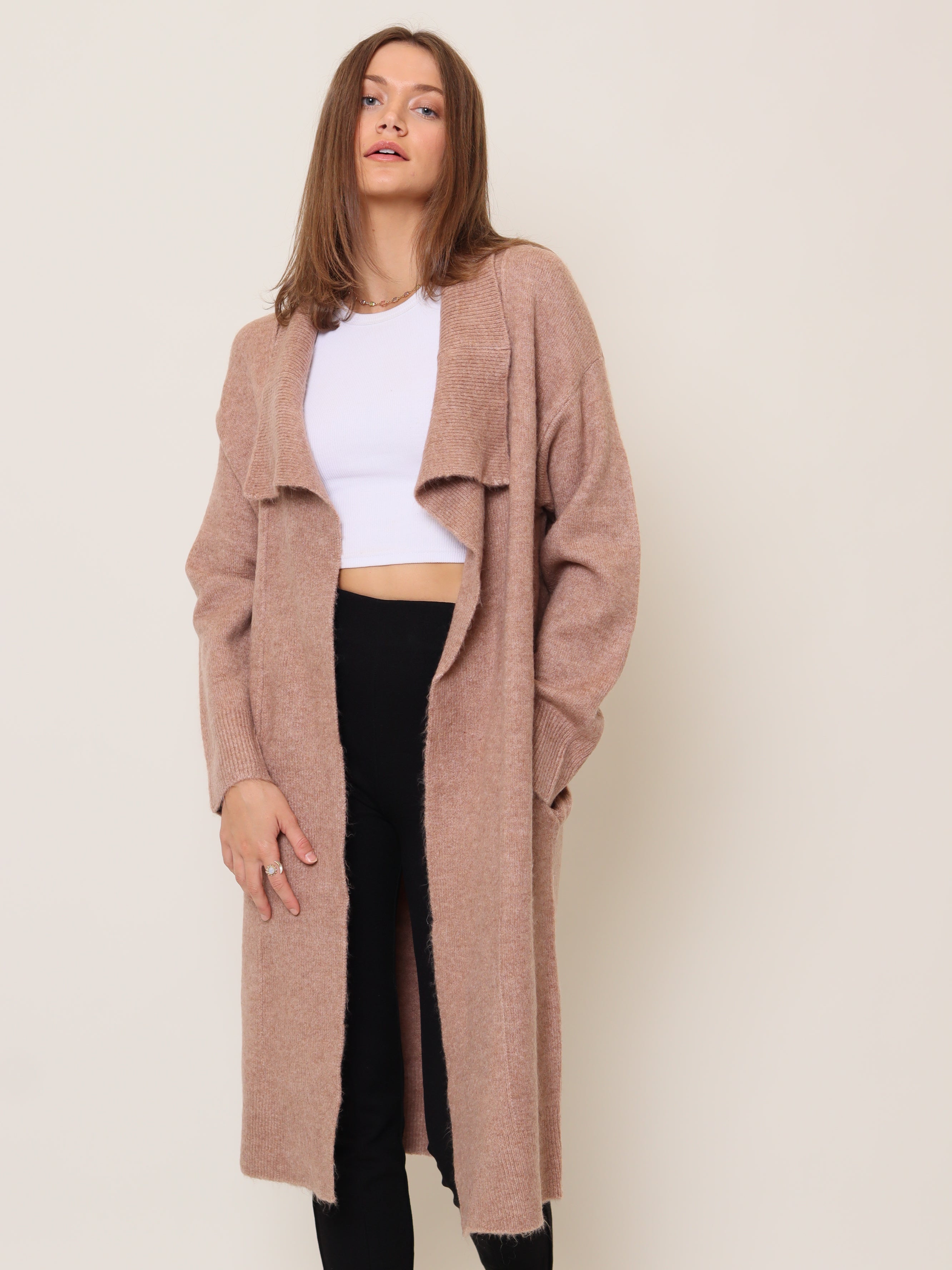 By The Fire Cardi | Shell CARDIGAN autumn-winter BROWN JACKETS M - L S - M SALE stellino