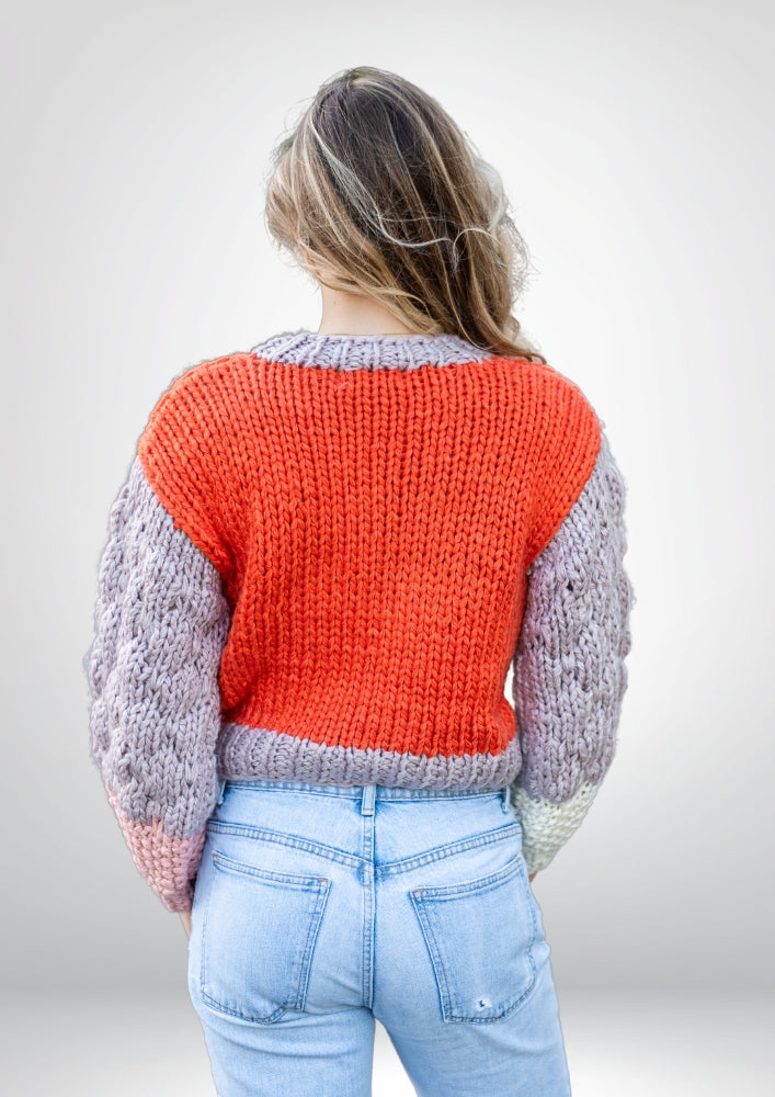 Hyams Handmade Jumper |  Orange