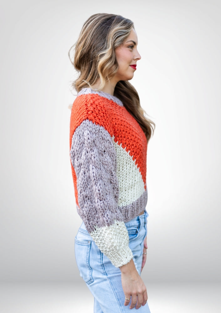 Hyams Handmade Jumper |  Orange