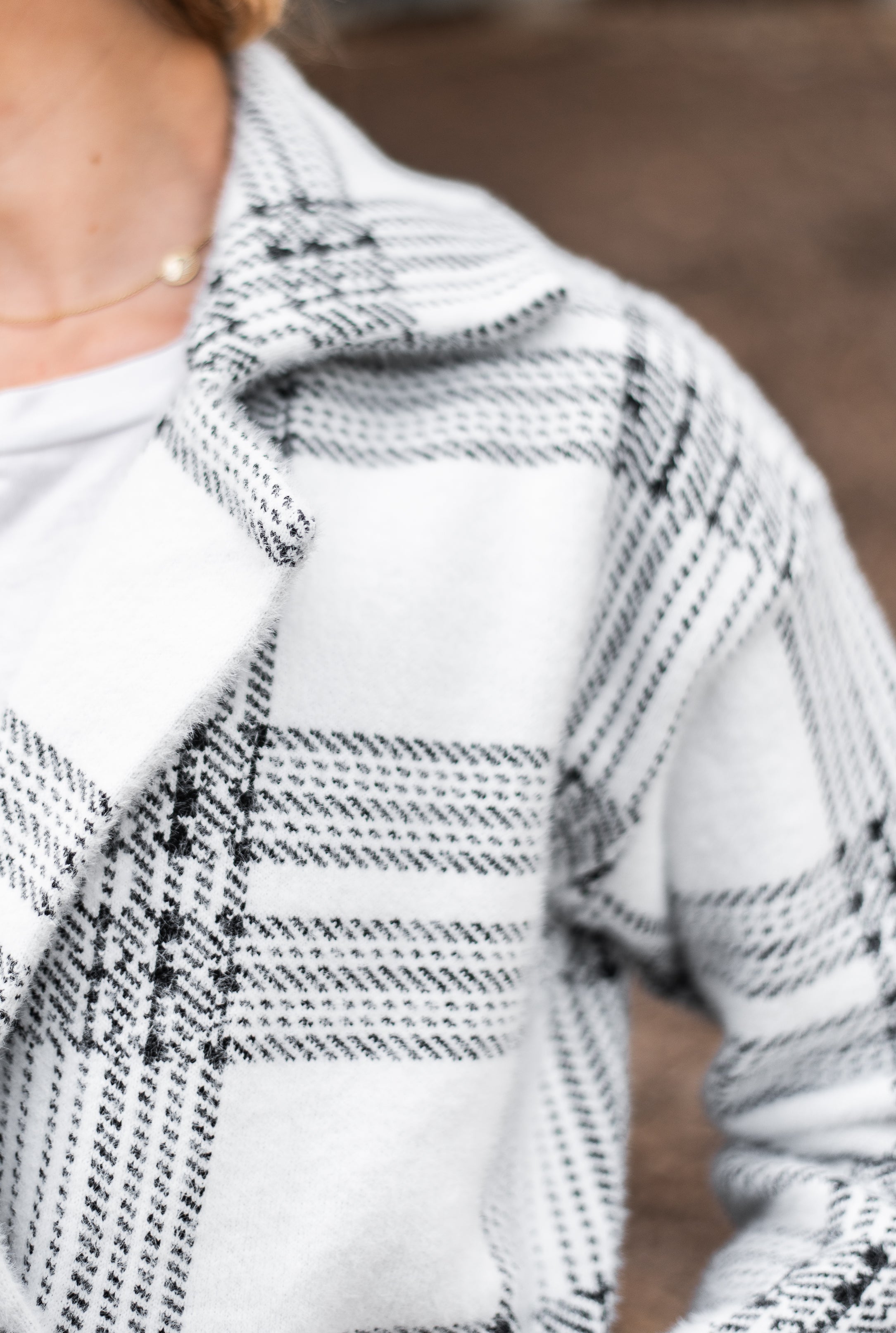 Lana Soft Coatigan | BLK-WHT