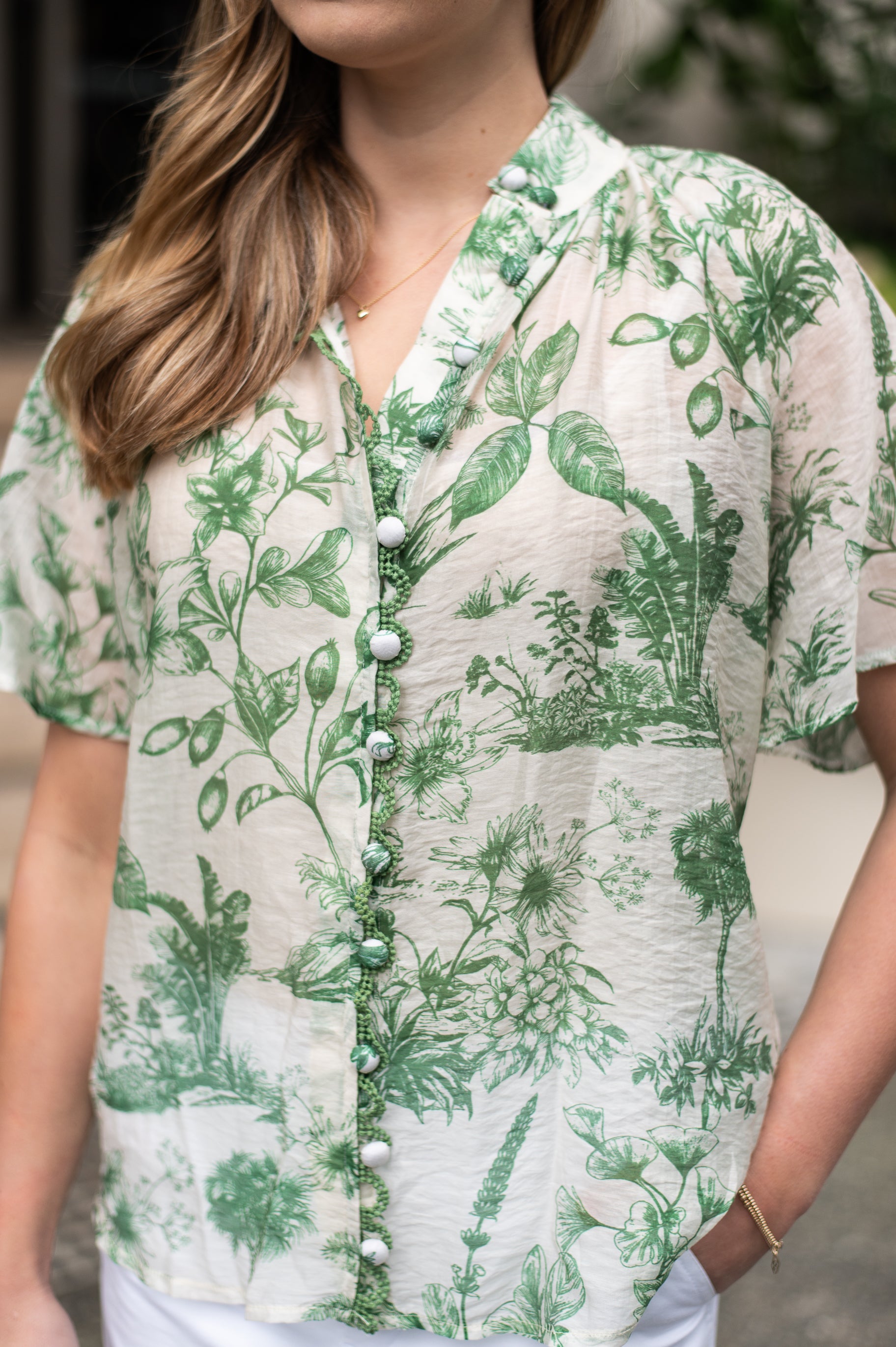 Idora  Blouse   | Green