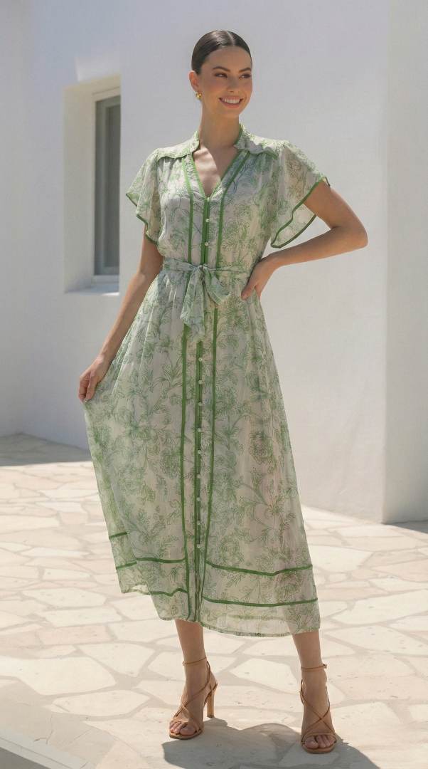 Jules Dress  |  Green