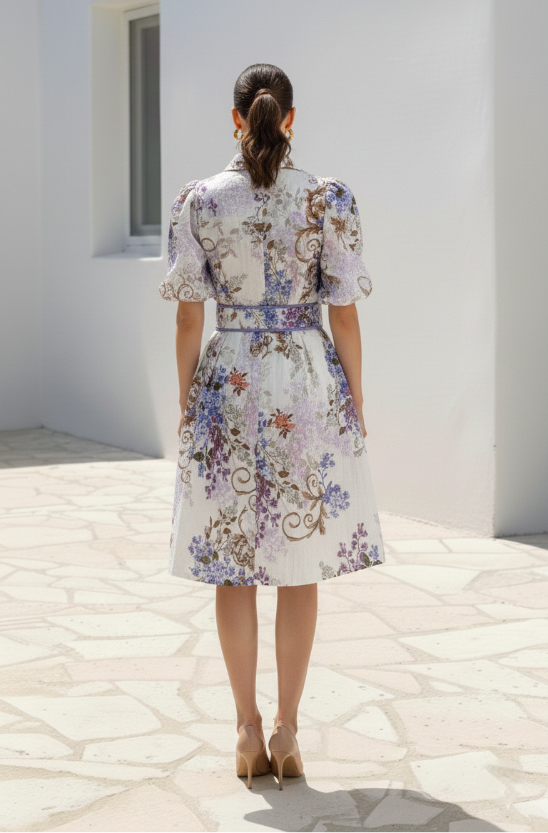 Avalee Short Dress  | White Floral