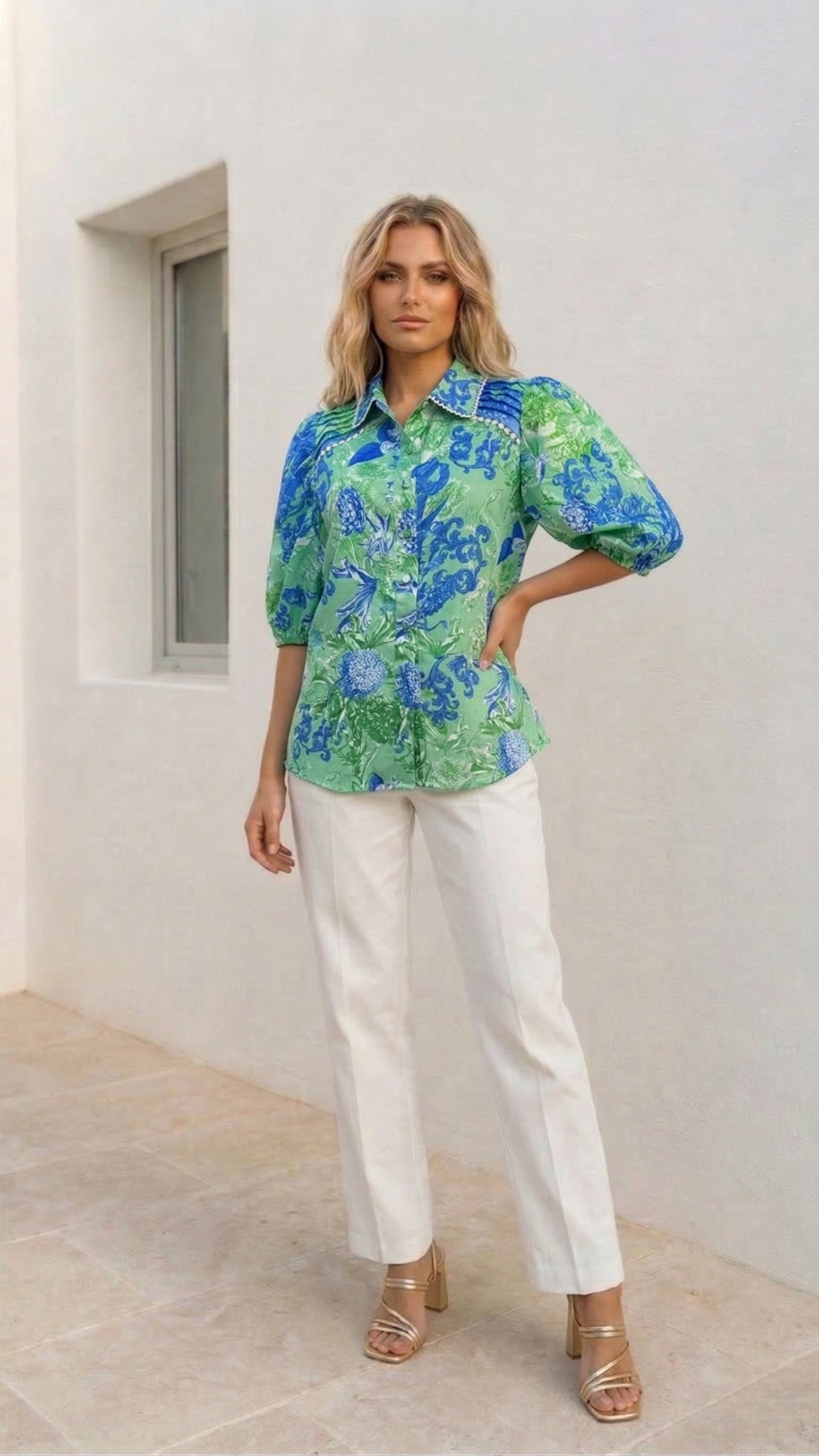 Valancia Shirt  |  Aqua