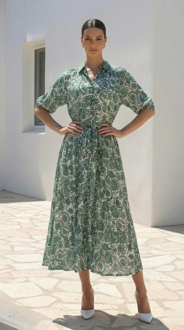 Vera Dress  | Green