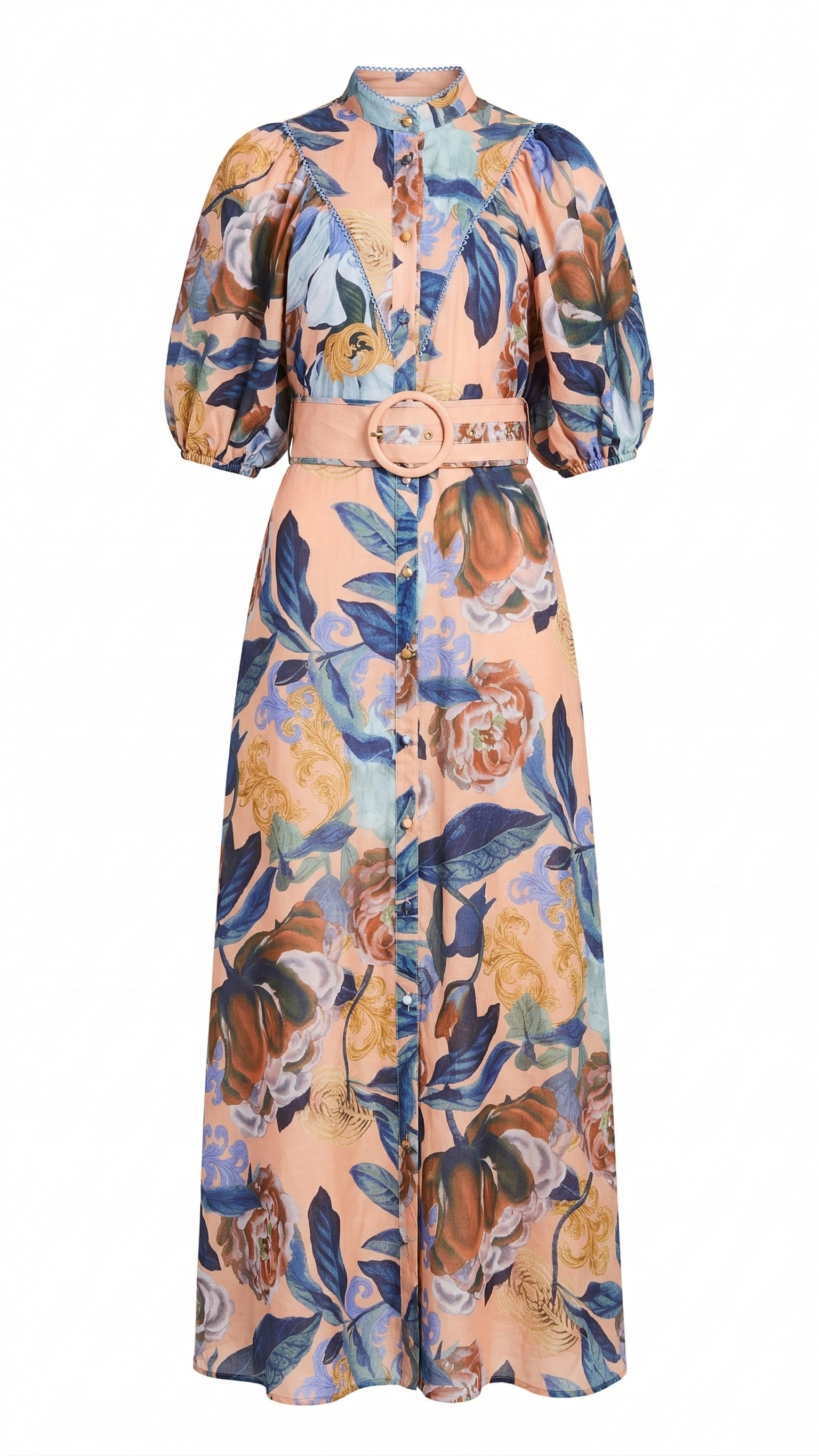 Harriet SL.  Long Dress  |  Pink- Floral