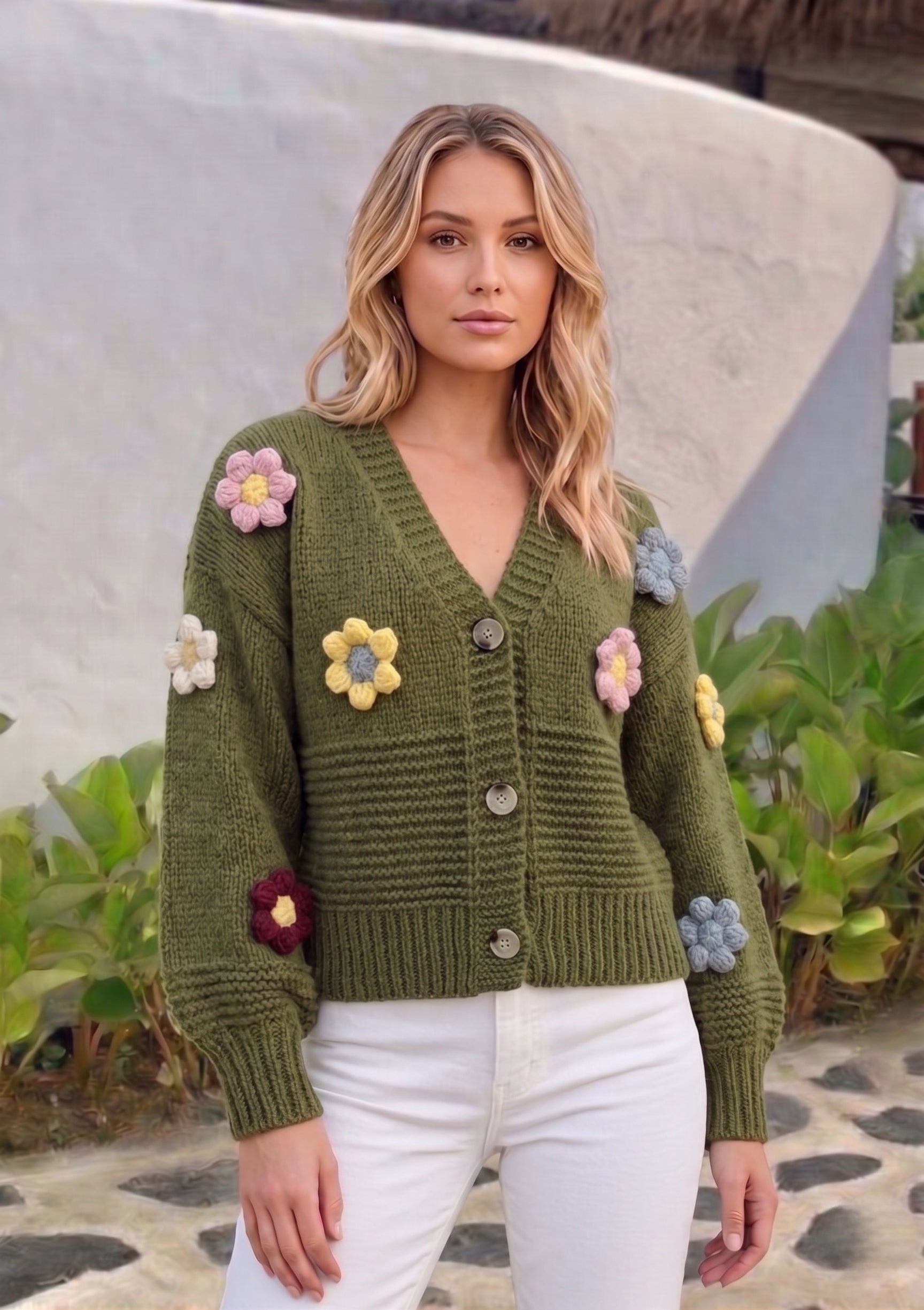 Holly Daisy Cardi   | Green