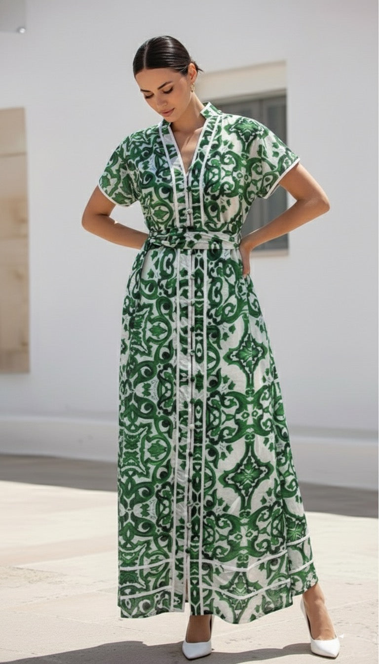 Estelle Dress  | Green