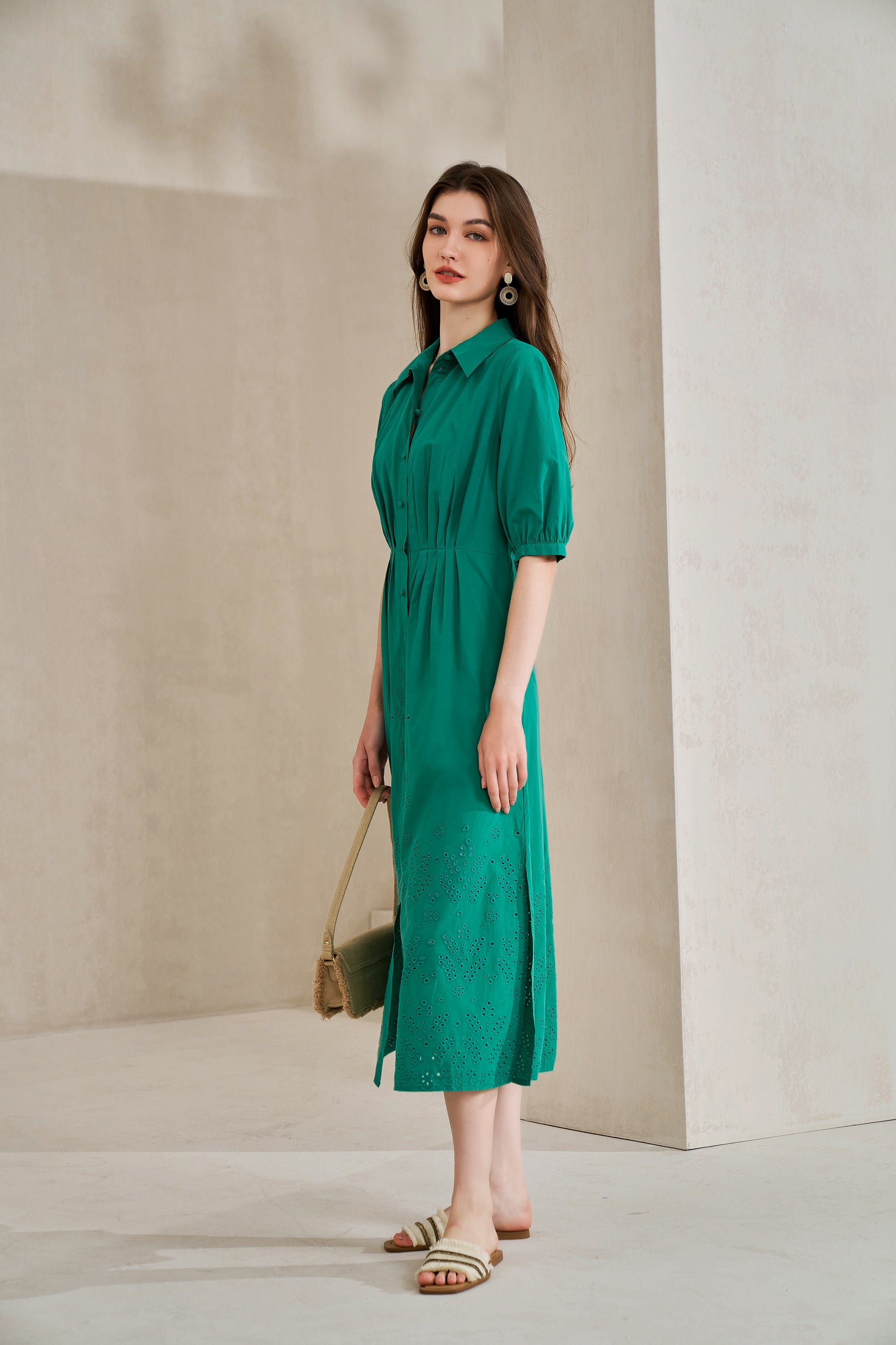 GDS Raven Tencel Long Dress | Sea Green DRESSES 10 12 14 16 8 GDS GREEN L M S XL XS