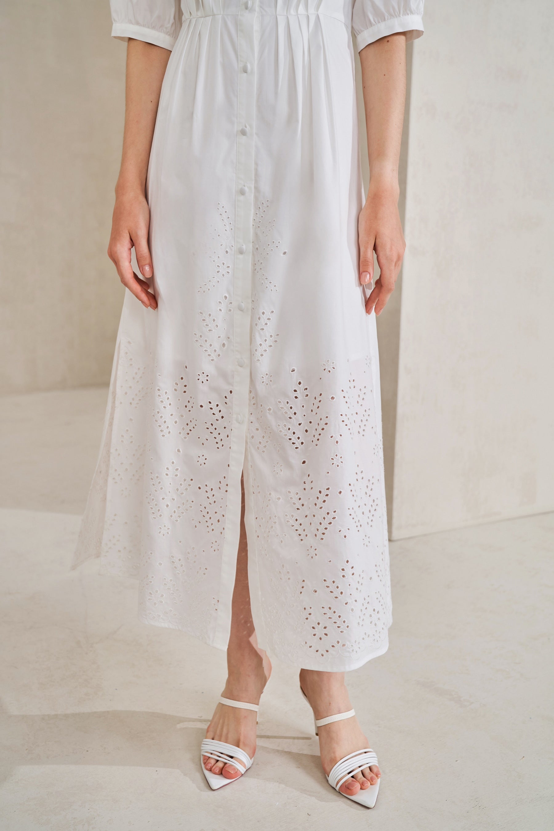 GDS Raven Tencel Long Dress | White DRESSES 10 12 14 16 8 GDS L M S WHITE XL XS