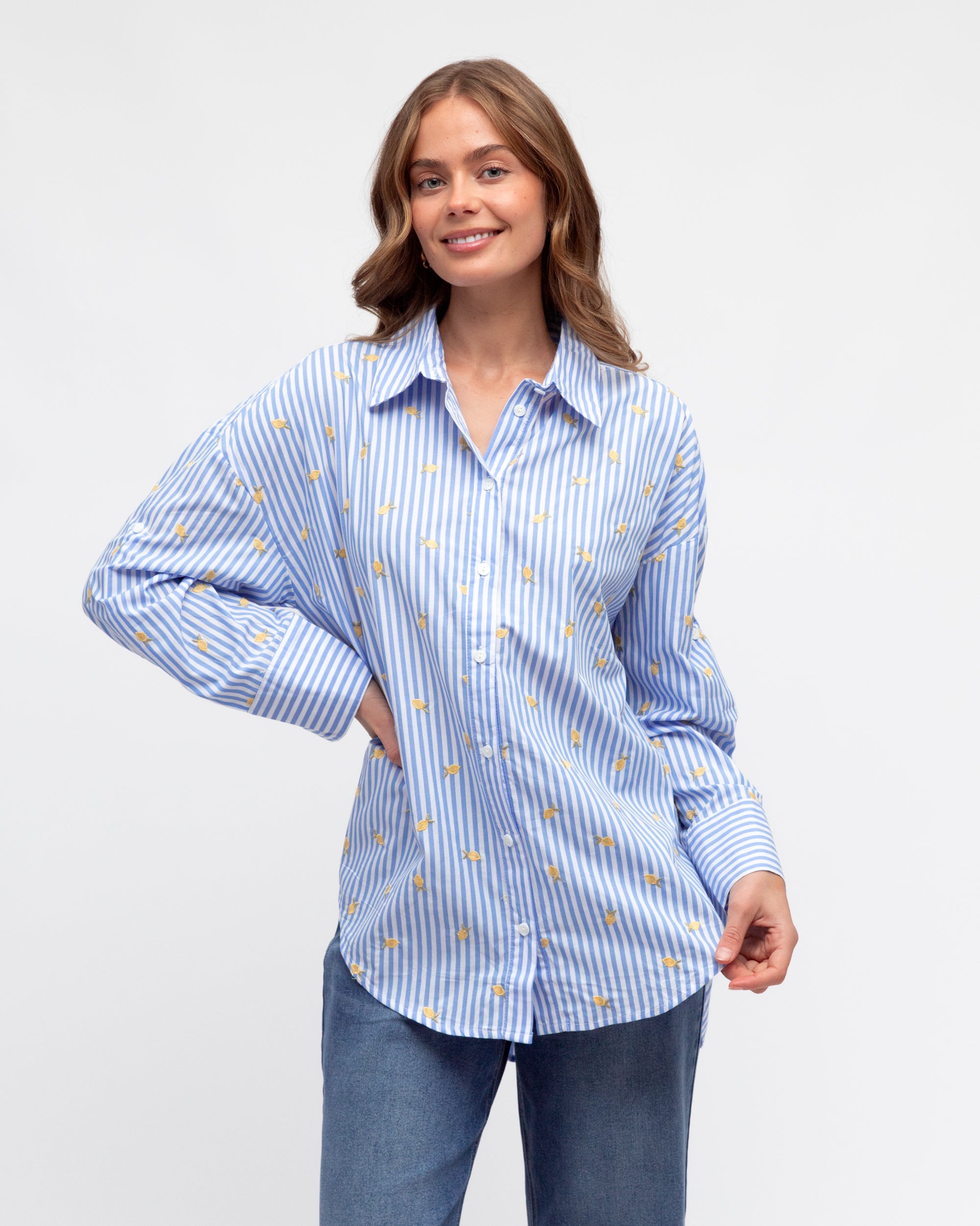 Limoncello Shirt | Blue Stripe