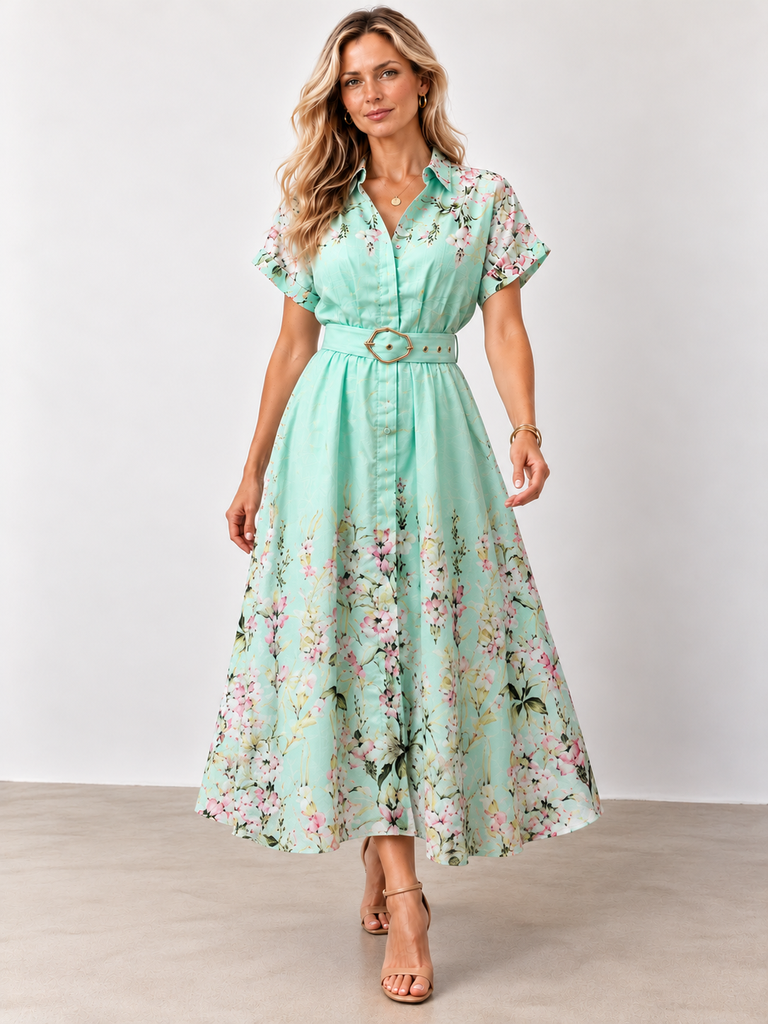 Marnie  Dress | Mint  Floral
