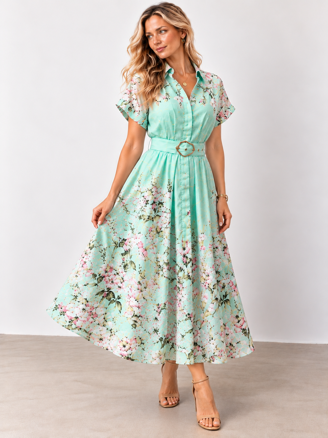 Marnie  Dress | Mint  Floral