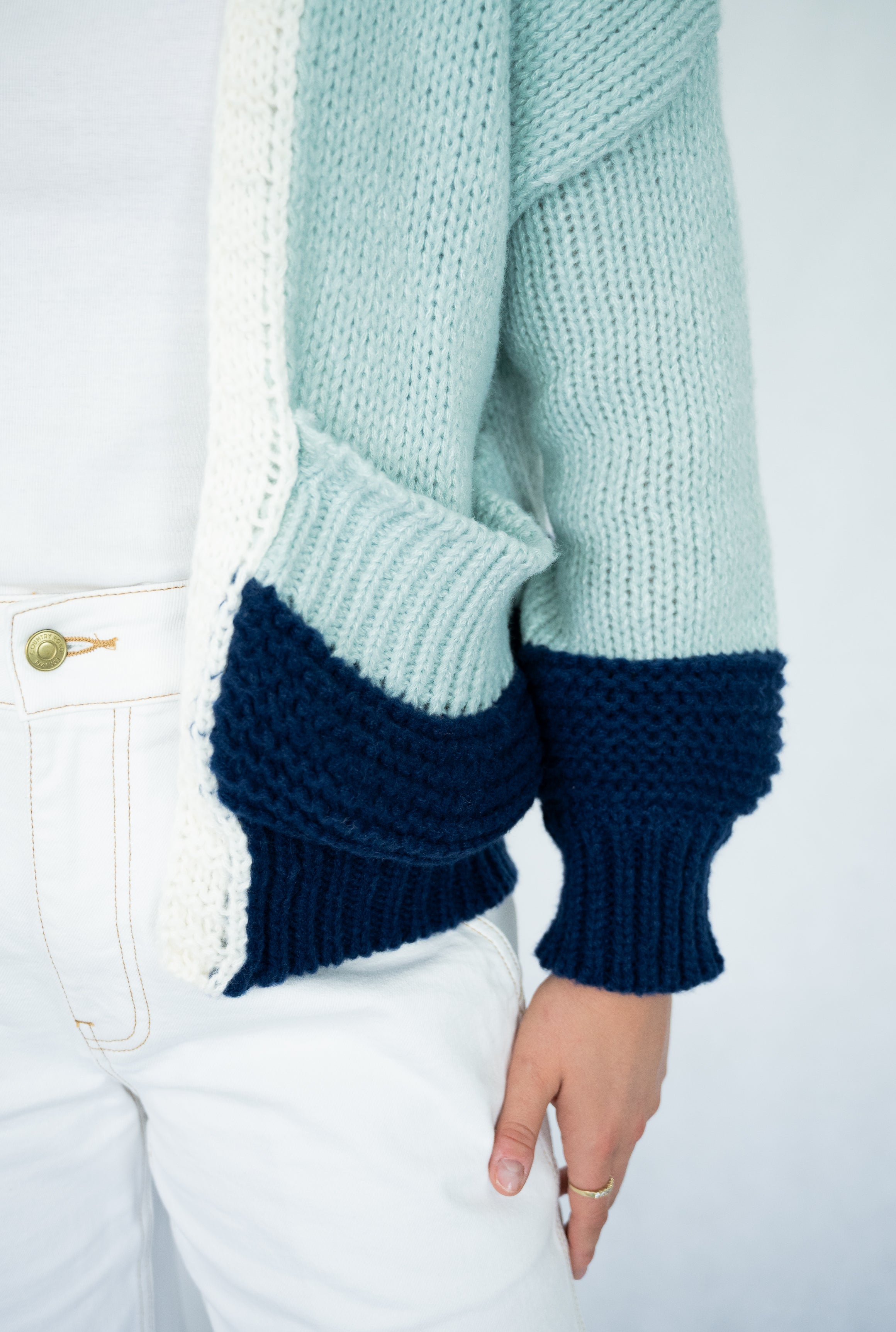 Sage Cardigan  | Blue