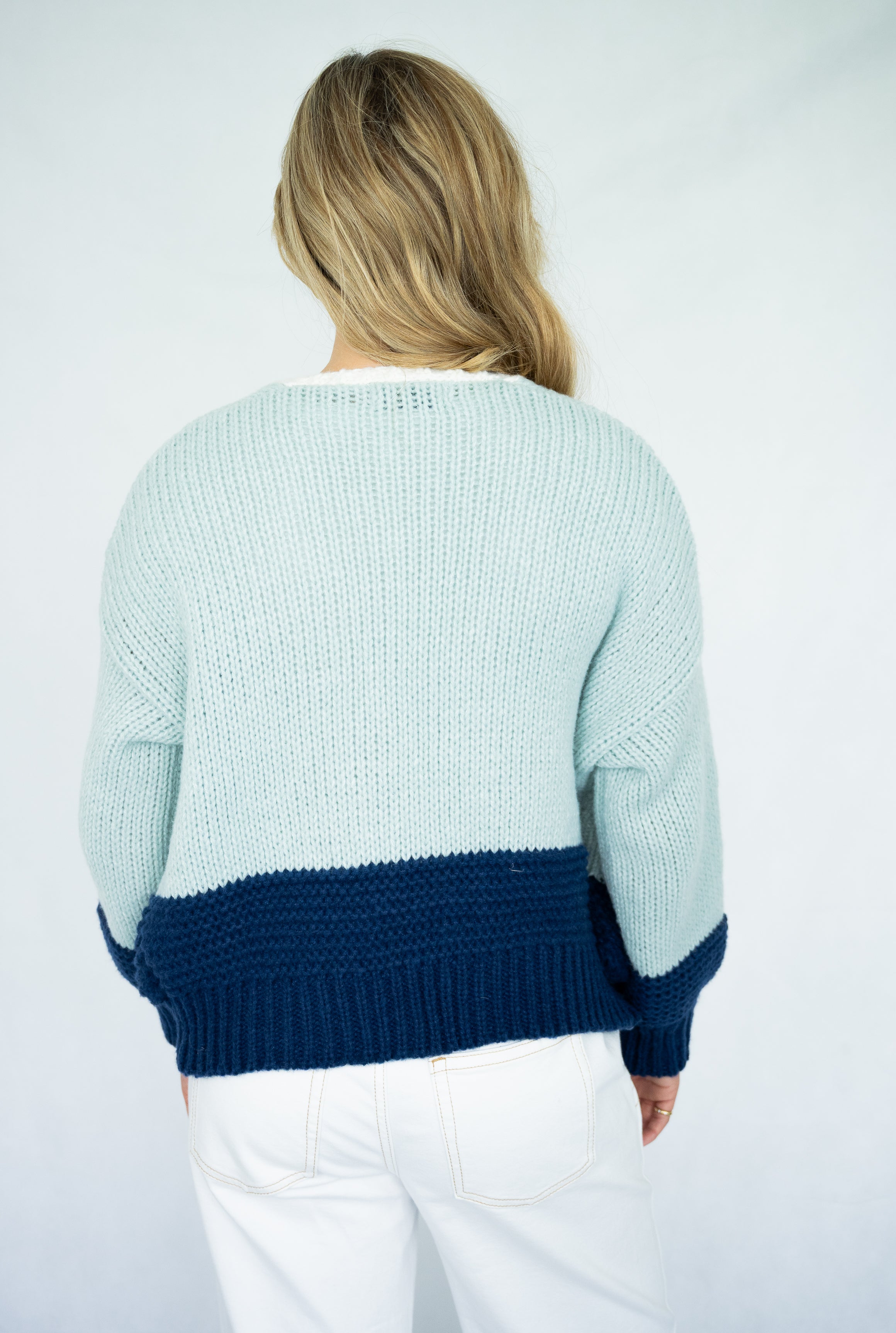 Sage Cardigan  | Blue