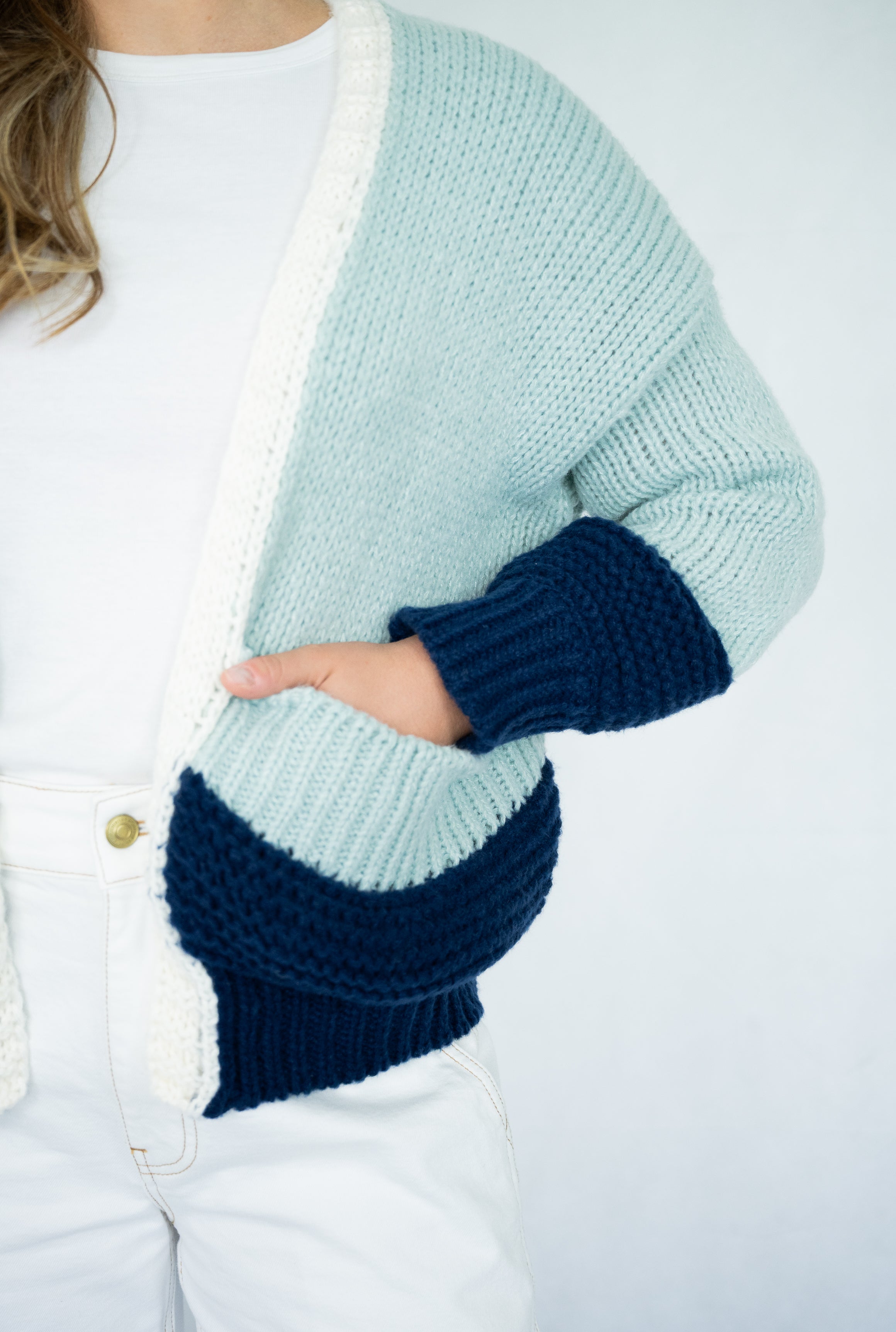 Sage Cardigan  | Blue