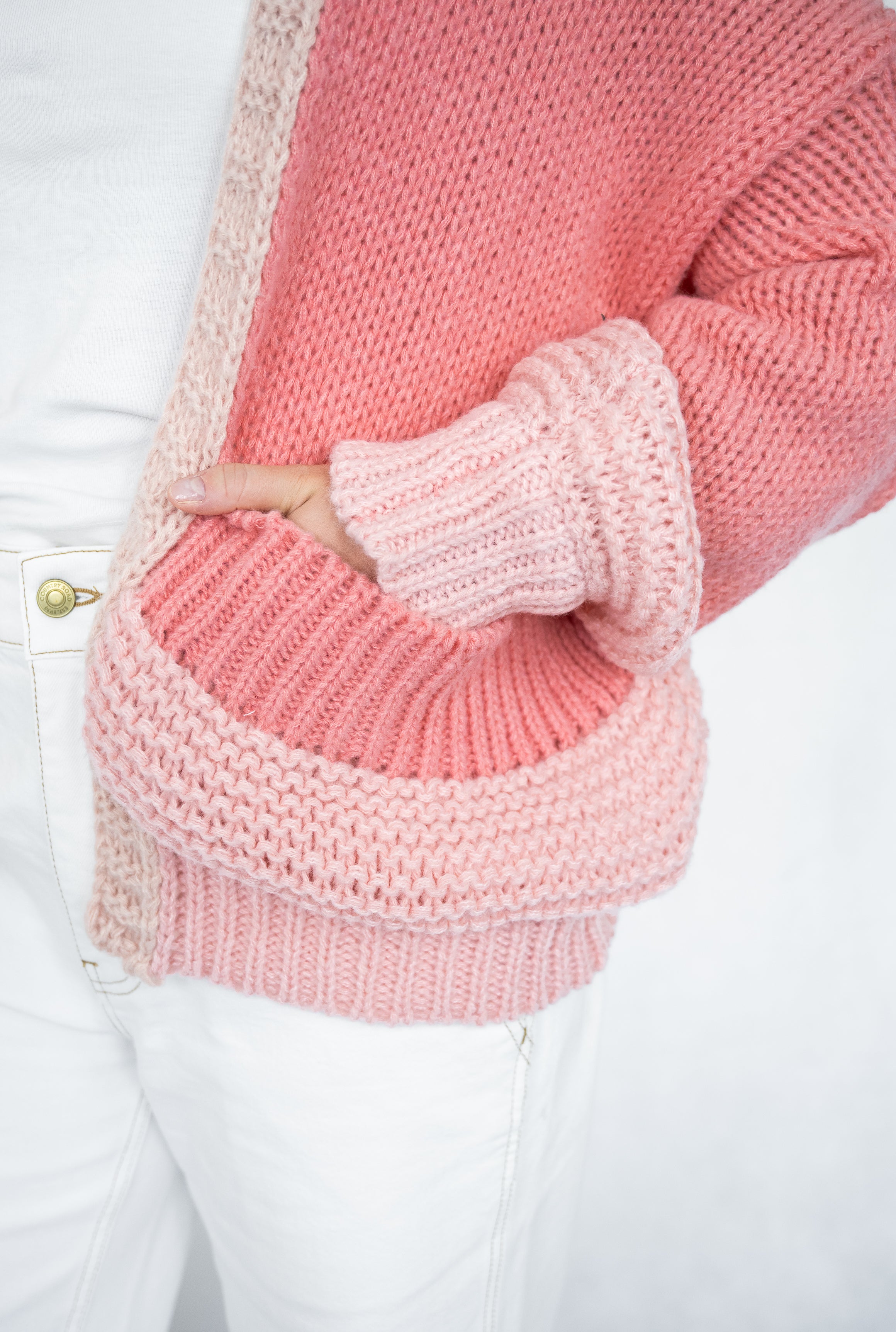 Sage Cardigan  | Pink