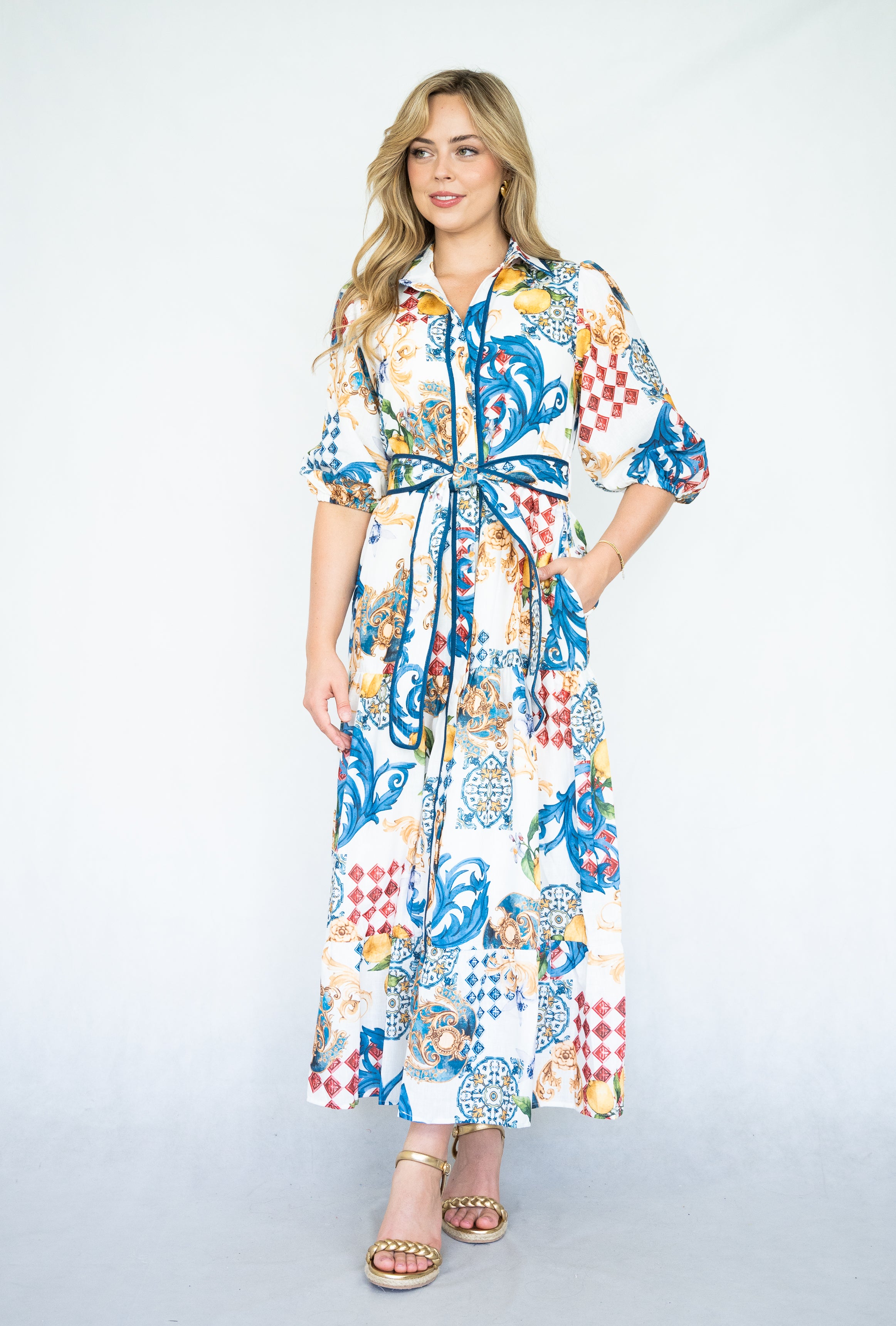 Valentina  Long Dress   | Multi