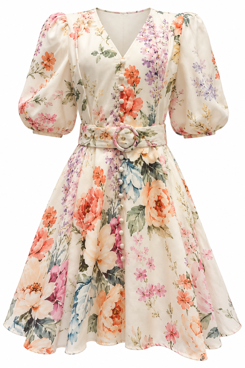 Isla Short Dress | Multi Floral